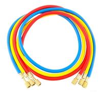 Car Air Conditioning Filling Pipe, High Pressure Car Air Conditioning Filling Pipe, Compatible With R410, R22, And R134a, Equipped With 1/4 Inch BSPT Interface(1.2 meters)