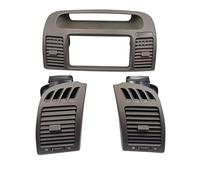 Car Air Conditioning Grille For Toyota For Camry 2003-2004 2005 2006 Center Air Conditioning Vent Grill Outlet Panel With Chrome Plate(2 Pcs Gray)