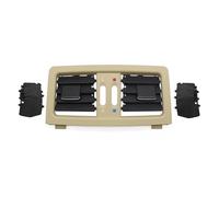 Car Air Conditioning Vent Car Rear Center Console Air Conditioning AC Vent Grille Cover Panel For BMW 5 Series E60 E61 545i 550i(Beige)