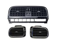Car Air Conditioning Vent For VW For Polo 2011 2012 2013 Car Bright Black Central Dashboard 6RD819728 6RD819703 6RD819704 AC Air Outlet Chrome Vent(3 PCS)