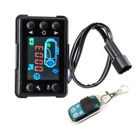 Car Air Diesel Heater Parking Lcd,Remote Control Switch off Parking Controller,Diesel Heater Controller Lcd Switch Parking Heater Monitor Remote Control with 4 Buttons,Universal Mini Portable,12v