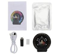 Car Air Diffuser Car Air Freshener Atmosphere Light - LED Rhythm Ambient Lamp, Function Aromatherapy & Mood Lighting, Rechargeable Color-Changing Design, For Interior, Dashboard, Travel (Gardenia)