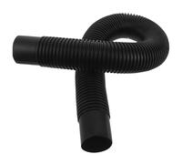 Car Air Duct Pipe 740mm 48mm Corrugated Plastic Vent Tube | Universal Black ABS Construction, for Rv Owners and Vehicle Hvac Repair, Wave Shaped Design