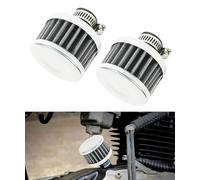 Car Air Filter Screen,Crankcase Breather Filter,Breather Fit,Valve Cover Breather,Filtro de Alto Flujo,Cold Air Intake Filter,Air Breathvalve,Suitable for Automobile and Motorcycle(Silver)