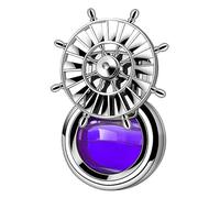 Car Air Freshener - 2.75 Inch | Rotating Car Diffuser - Rudder Shape Auto Fragrance | For Vehicles With Fluid Rotation Design Creating A Relaxing Scent Atmosphere While Driving