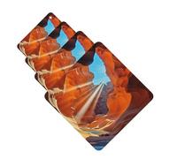 Car Air Freshener 4 Pcs Air Freshener for Car Aromatherapy Tablets Antelope Canyon Hanging Fragrance Scented Cards Funny Scented Hanging Sheet for Bedroom Wardrobe Shoe Cabinet