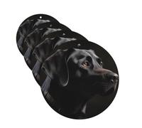Car Air Freshener 4 Pcs Air Freshener for Car Aromatherapy Tablets Black Labrador Hanging Fragrance Scented Cards Funny Scented Hanging Sheet for Bedroom Wardrobe Shoe Cabinet
