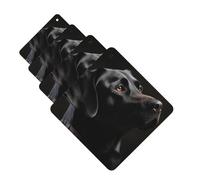 Car Air Freshener 4 Pcs Air Freshener for Car Aromatherapy Tablets Black Labrador Hanging Fragrance Scented Cards Funny Scented Hanging Sheet for Bedroom Wardrobe Shoe Cabinet