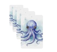 Car Air Freshener 4 Pcs Air Freshener for Car Aromatherapy Tablets Blue little octopus Hanging Fragrance Scented Cards Funny Scented Hanging Sheet for Bedroom Wardrobe Shoe Cabinet