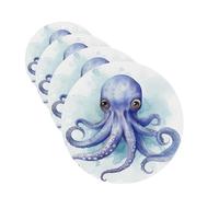 Car Air Freshener 4 Pcs Air Freshener for Car Aromatherapy Tablets Blue little octopus Hanging Fragrance Scented Cards Funny Scented Hanging Sheet for Bedroom Wardrobe Shoe Cabinet