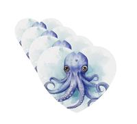 Car Air Freshener 4 Pcs Air Freshener for Car Aromatherapy Tablets Blue little octopus Hanging Fragrance Scented Cards Funny Scented Hanging Sheet for Bedroom Wardrobe Shoe Cabinet