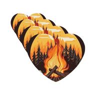 Car Air Freshener 4 Pcs Air Freshener for Car Aromatherapy Tablets Bonfire Hanging Fragrance Scented Cards Funny Scented Hanging Sheet for Bedroom Wardrobe Shoe Cabinet
