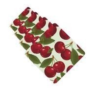 Car Air Freshener 4 Pcs Air Freshener for Car Aromatherapy Tablets Cherry fruit Hanging Fragrance Scented Cards Funny Scented Hanging Sheet for Bedroom Wardrobe Shoe Cabinet