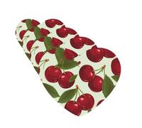 Car Air Freshener 4 Pcs Air Freshener for Car Aromatherapy Tablets Cherry fruit Hanging Fragrance Scented Cards Funny Scented Hanging Sheet for Bedroom Wardrobe Shoe Cabinet