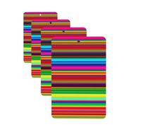 Car Air Freshener 4 Pcs Air Freshener for Car Aromatherapy Tablets Colorful Mexican Stripes Hanging Fragrance Scented Cards Funny Scented Hanging Sheet for Bedroom Wardrobe Shoe Cabinet
