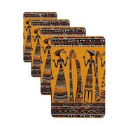 Car Air Freshener 4 Pcs Air Freshener for Car Aromatherapy Tablets Creative African Culture2 Hanging Fragrance Scented Cards Funny Scented Hanging Sheet for Bedroom Wardrobe Shoe Cabinet