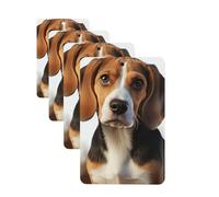 Car Air Freshener 4 Pcs Air Freshener for Car Aromatherapy Tablets Cute Beagle Dog Hanging Fragrance Scented Cards Funny Scented Hanging Sheet for Bedroom Wardrobe Shoe Cabinet
