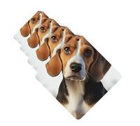 Car Air Freshener 4 Pcs Air Freshener for Car Aromatherapy Tablets Cute Beagle Dog Hanging Fragrance Scented Cards Funny Scented Hanging Sheet for Bedroom Wardrobe Shoe Cabinet
