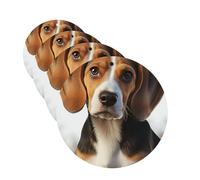 Car Air Freshener 4 Pcs Air Freshener for Car Aromatherapy Tablets Cute Beagle Dog Hanging Fragrance Scented Cards Funny Scented Hanging Sheet for Bedroom Wardrobe Shoe Cabinet