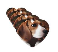Car Air Freshener 4 Pcs Air Freshener for Car Aromatherapy Tablets Cute Beagle Hanging Fragrance Scented Cards Funny Scented Hanging Sheet for Bedroom Wardrobe Shoe Cabinet