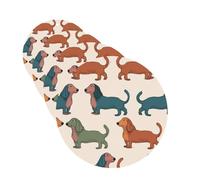 Car Air Freshener 4 Pcs Air Freshener for Car Aromatherapy Tablets Cute Dachshound Dogs Hanging Fragrance Scented Cards Funny Scented Hanging Sheet for Bedroom Wardrobe Shoe Cabinet