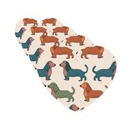 Car Air Freshener 4 Pcs Air Freshener for Car Aromatherapy Tablets Cute Dachshound Dogs Hanging Fragrance Scented Cards Funny Scented Hanging Sheet for Bedroom Wardrobe Shoe Cabinet