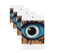 Car Air Freshener 4 Pcs Air Freshener for Car Aromatherapy Tablets Evil Eye Hanging Fragrance Scented Cards Funny Scented Hanging Sheet for Bedroom Wardrobe Shoe Cabinet