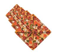 Car Air Freshener 4 Pcs Air Freshener for Car Aromatherapy Tablets I Love Pizza Hanging Fragrance Scented Cards Funny Scented Hanging Sheet for Bedroom Wardrobe Shoe Cabinet