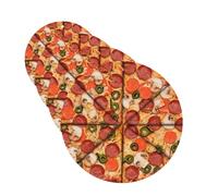Car Air Freshener 4 Pcs Air Freshener for Car Aromatherapy Tablets I Love Pizza Hanging Fragrance Scented Cards Funny Scented Hanging Sheet for Bedroom Wardrobe Shoe Cabinet