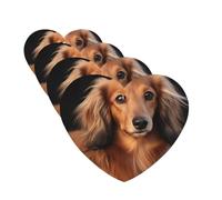 Car Air Freshener 4 Pcs Air Freshener for Car Aromatherapy Tablets Long haired Dachshund Hanging Fragrance Scented Cards Funny Scented Hanging Sheet for Bedroom Wardrobe Shoe Cabinet
