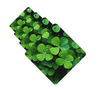 Car Air Freshener 4 Pcs Air Freshener for Car Aromatherapy Tablets Many Green Clover Hanging Fragrance Scented Cards Funny Scented Hanging Sheet for Bedroom Wardrobe Shoe Cabinet