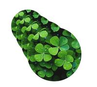 Car Air Freshener 4 Pcs Air Freshener for Car Aromatherapy Tablets Many Green Clover Hanging Fragrance Scented Cards Funny Scented Hanging Sheet for Bedroom Wardrobe Shoe Cabinet