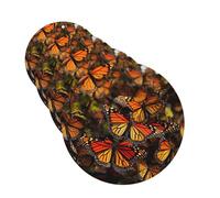 Car Air Freshener 4 Pcs Air Freshener for Car Aromatherapy Tablets Monarch butterflies Hanging Fragrance Scented Cards Funny Scented Hanging Sheet for Bedroom Wardrobe Shoe Cabinet