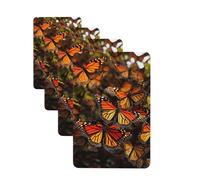 Car Air Freshener 4 Pcs Air Freshener for Car Aromatherapy Tablets Monarch butterflies Hanging Fragrance Scented Cards Funny Scented Hanging Sheet for Bedroom Wardrobe Shoe Cabinet