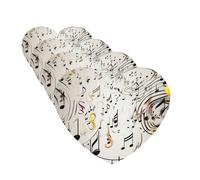 Car Air Freshener 4 Pcs Air Freshener for Car Aromatherapy Tablets Music Notes Print Hanging Fragrance Scented Cards Funny Scented Hanging Sheet for Bedroom Wardrobe Shoe Cabinet