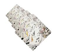 Car Air Freshener 4 Pcs Air Freshener for Car Aromatherapy Tablets Music Notes Print Hanging Fragrance Scented Cards Funny Scented Hanging Sheet for Bedroom Wardrobe Shoe Cabinet