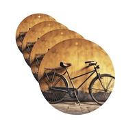 Car Air Freshener 4 Pcs Air Freshener for Car Aromatherapy Tablets Old Bicycle Hanging Fragrance Scented Cards Funny Scented Hanging Sheet for Bedroom Wardrobe Shoe Cabinet