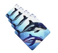 Car Air Freshener 4 Pcs Air Freshener for Car Aromatherapy Tablets Orca Killer Whale Hanging Fragrance Scented Cards Funny Scented Hanging Sheet for Bedroom Wardrobe Shoe Cabinet