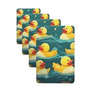 Car Air Freshener 4 Pcs Air Freshener for Car Aromatherapy Tablets Rubber Ducks Hanging Fragrance Scented Cards Funny Scented Hanging Sheet for Bedroom Wardrobe Shoe Cabinet