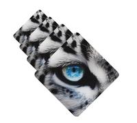 Car Air Freshener 4 Pcs Air Freshener for Car Aromatherapy Tablets Snow Leopard Eye Hanging Fragrance Scented Cards Funny Scented Hanging Sheet for Bedroom Wardrobe Shoe Cabinet