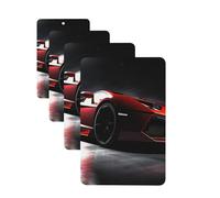 Car Air Freshener 4 Pcs Air Freshener for Car Aromatherapy Tablets Speed Sport Car Hanging Fragrance Scented Cards Funny Scented Hanging Sheet for Bedroom Wardrobe Shoe Cabinet