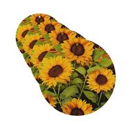 Car Air Freshener 4 Pcs Air Freshener for Car Aromatherapy Tablets Sun Flower Hanging Fragrance Scented Cards Funny Scented Hanging Sheet for Bedroom Wardrobe Shoe Cabinet