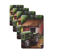 Car Air Freshener 4 Pcs Air Freshener for Car Aromatherapy Tablets Tractor on the Farm Hanging Fragrance Scented Cards Funny Scented Hanging Sheet for Bedroom Wardrobe Shoe Cabinet
