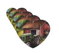 Car Air Freshener 4 Pcs Air Freshener for Car Aromatherapy Tablets Tractor on the Farm Hanging Fragrance Scented Cards Funny Scented Hanging Sheet for Bedroom Wardrobe Shoe Cabinet