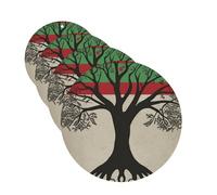 Car Air Freshener 4 Pcs Air Freshener for Car Aromatherapy Tablets Tree Palestinian Flag Hanging Fragrance Scented Cards Funny Scented Hanging Sheet for Bedroom Wardrobe Shoe Cabinet