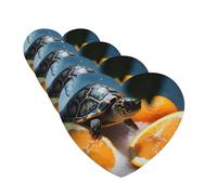Car Air Freshener 4 Pcs Air Freshener for Car Aromatherapy Tablets Turtles Emerging from Oranges Hanging Fragrance Scented Cards Funny Scented Hanging Sheet for Bedroom Wardrobe Shoe Cabinet