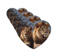Car Air Freshener 4 Pcs Air Freshener for Car Aromatherapy Tablets Two lions Hanging Fragrance Scented Cards Funny Scented Hanging Sheet for Bedroom Wardrobe Shoe Cabinet