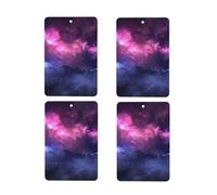 Car Air Freshener 4 Pcs Hanging Scented Cards for Wardrobe Lavender Aromatherapy Tablets Rearview Mirror Pendant Car Fresheners Long Lasting Fragrance Aromatherapy Pendant