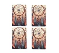 Car Air Freshener 4 Pcs Hanging Scented Cards for Wardrobe Lavender Aromatherapy Tablets Rearview Mirror Pendant Car Fresheners Long Lasting Fragrance Aromatherapy Pendant