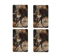 Car Air Freshener 4 Pcs Hanging Scented Cards for Wardrobe Lavender Aromatherapy Tablets Rearview Mirror Pendant Car Fresheners Long Lasting Fragrance Aromatherapy Pendant